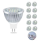 Elinkume 5W GU5.3 MR16 LED Bulbs Light,DC12V,Cutting Edge Design,300lm,Cool White 6500K,60 Degree Beam Angle for Landscape,Recessed,Track lighting(10 Pack)