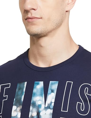 Image of UNITED COLORS OF BENETTON Men's Cotton Solid Regular Fit T-Shirt