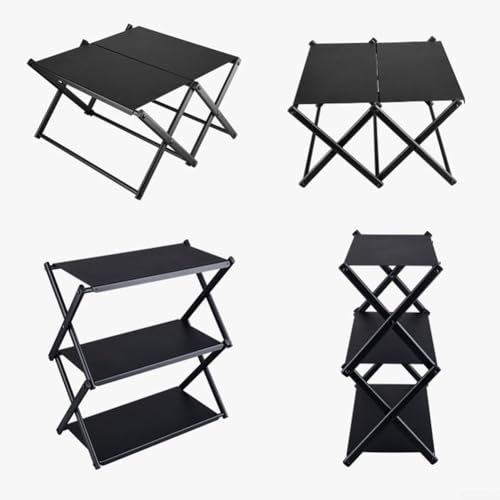 Three Tier Portable Rack for Organizing Outdoor Essentials, Lightweight and Effortless to Transport4