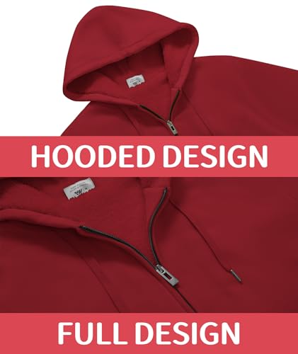 Mens Fleece Hoodies Zip Up Warm Thick Winter Jacket - image 5