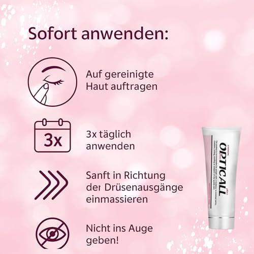 Pharmacy Laboratories 25g Augenlidsalbe für Chalazion äußere Gerste Reizung Lindert Juckreiz Schmerzen Regeneriert schützt empfindliche Augenlidhaut