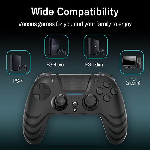 Agelkvoy Wireless Controller For Ps-4, Remote Game Controller Built-In 6-Axis Sensor/Dual Shock/Touchpad/3.5Mm Headphone Jack - Wireless Pro Controller For Ps-4 Gamepad Compatible For Ps-4 /Slim/Pro/Pc #TOP5