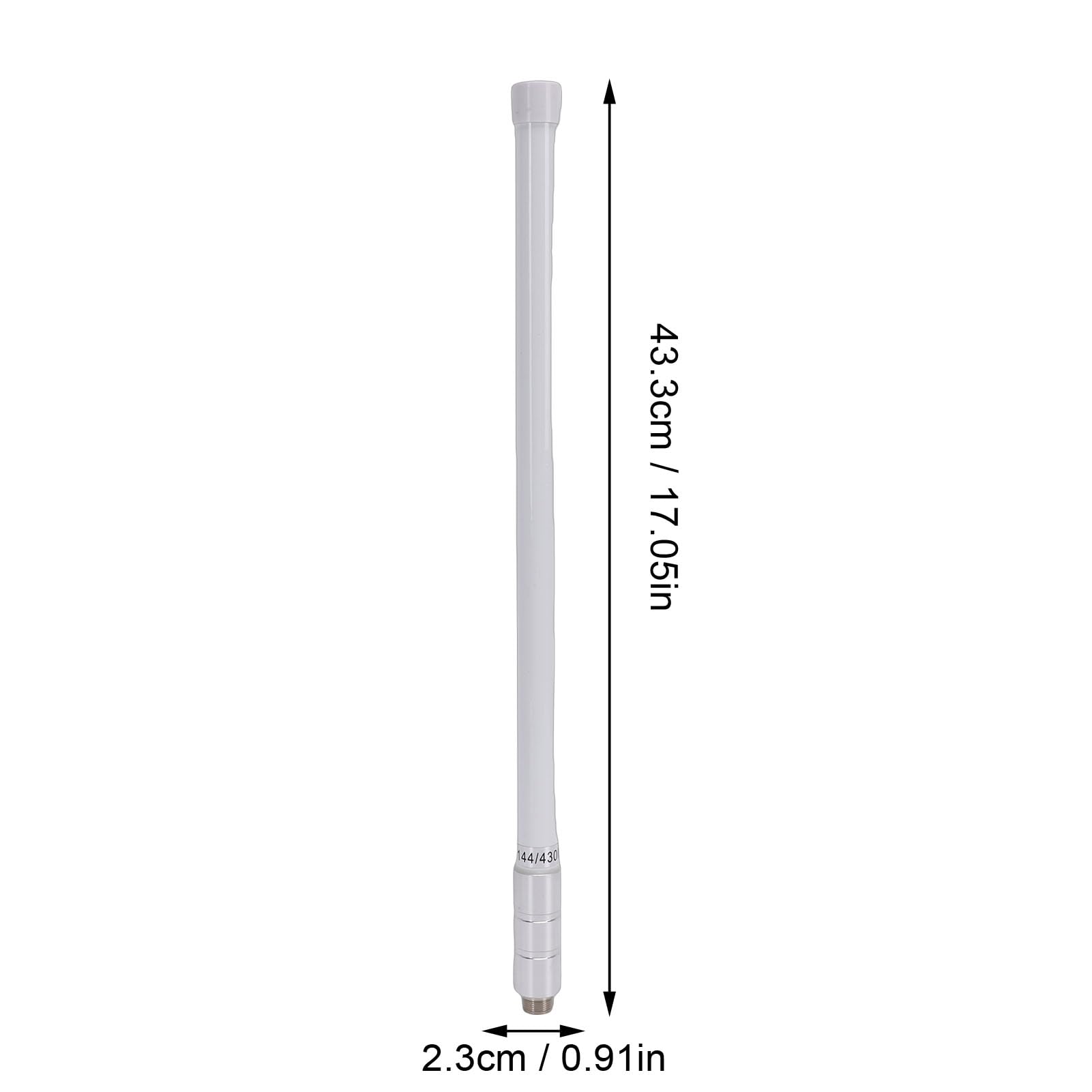 Antena Exterior Aérea de Estación Base de Doble Banda VHF UHF 144/430MHz con Conector Hembra PL-259 para Repetidor de Radioaficionado Transceptor Móvil