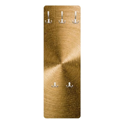 Wandgarderobe inkl. 5 Haken Muster platzsparendes Design - Made in Germany - Motiv Modern Flurgarderobe gold schmal Garderobenpaneel 3207 Wandgarderobe inkl. 5 Haken Muster platzsparendes Design - Made in Germany - Motiv Modern Flurgarderobe gold schmal Garderobenpaneel 3207