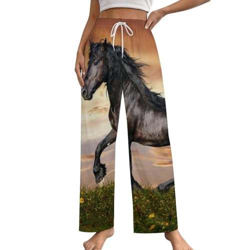 Pantalon de pyjama femme Cheval Noir pour vos soirées cocooning à la maison