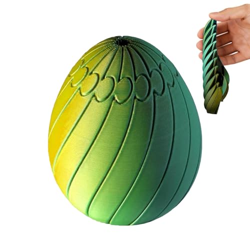 Fidget Toy - Twisty Egg Puzzle Spinner, Rotating Sensory Stress Relief Game with Smooth Turning Segments Design, Handheld Brain Teaser Activity Feature, Ideal...