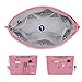 HyFanStr Purse Organizer Insert for Handbags,Tote Bag Organizer Insert Zipper Bag for Women, Handbag Organizer Inside Liner with 15 Pockets, Pink