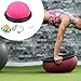 MotiveTech Balance Ball,Half Exercise Ball,Non Slip with Resistance Bands and Pump Balance Training for Gymnastic Home Gym Equipment, Pink