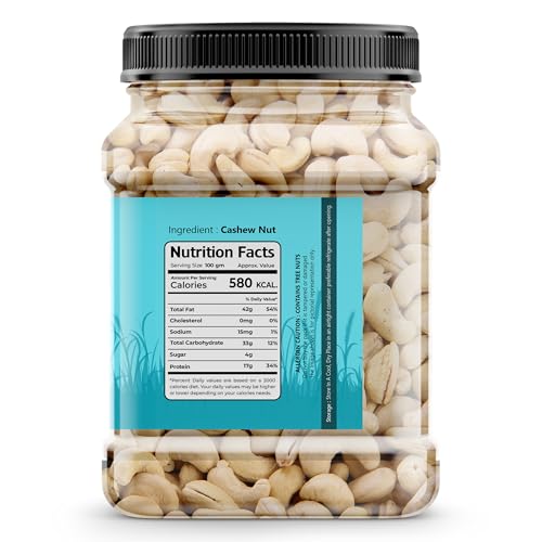 Image of Hariyam Box 100% Natural Premium Cashew Nuts /Kaju Whole Kernels - Crispy, Crunchy Kaju (1KG) - Diwali Gift Pack