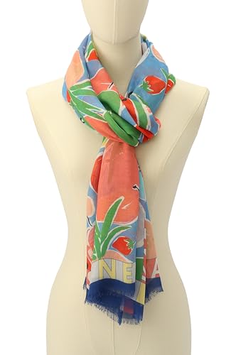 kate spade new york Women's Summer Fruit Viscose Oblong Scarf, Stylish & Lightweight Fashion Accessory3