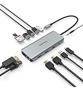 Dock USB C, WAVLINK Station d'accueil USB C Triple Affichage Multiport 13 en 1 Docking Station av...