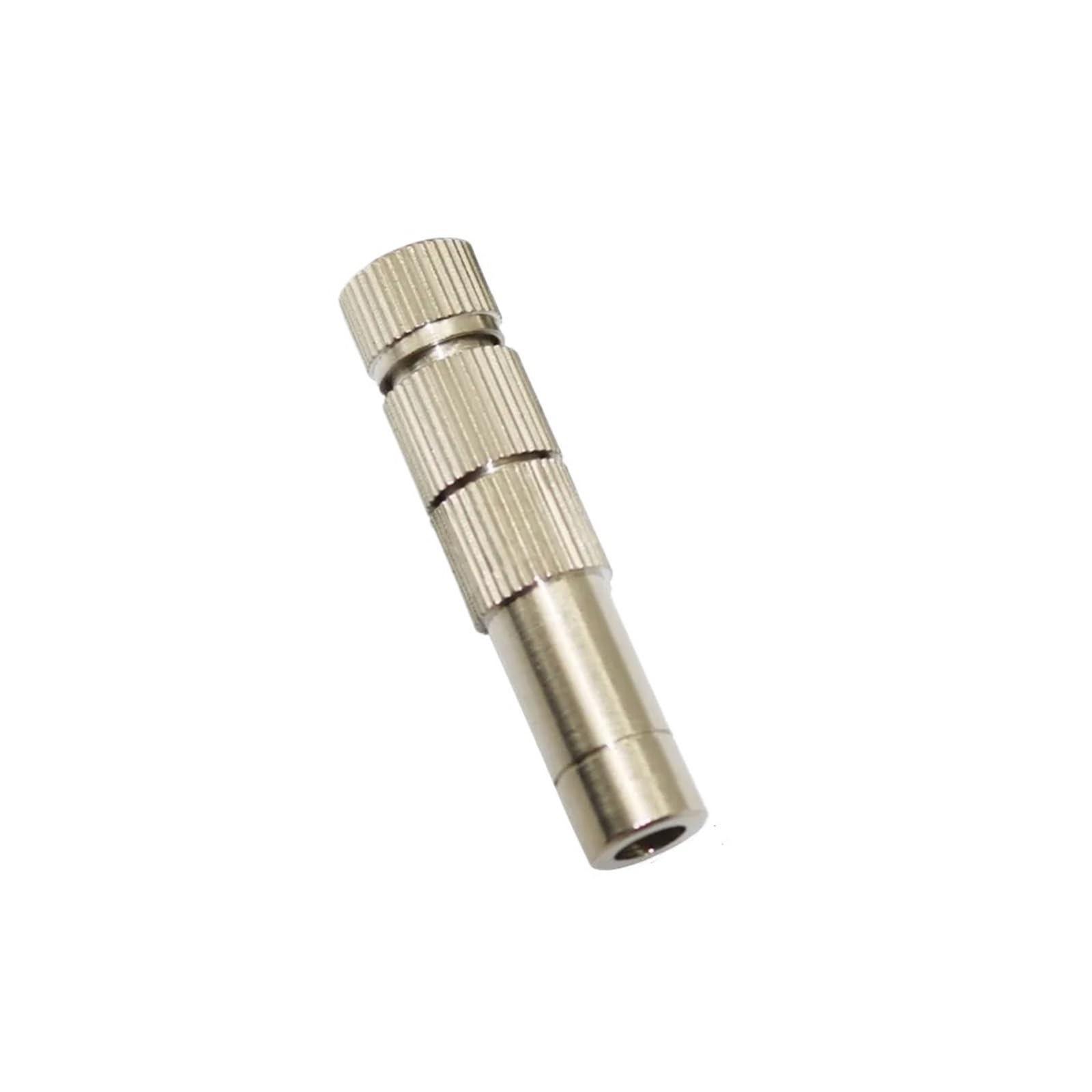 SOHNVWTGD 1pcs 6mm Metal Low Pressure QuickConnect Misting Nozzle with Fier Inside Cooling Irrigation Sprayer(0.2 mm)