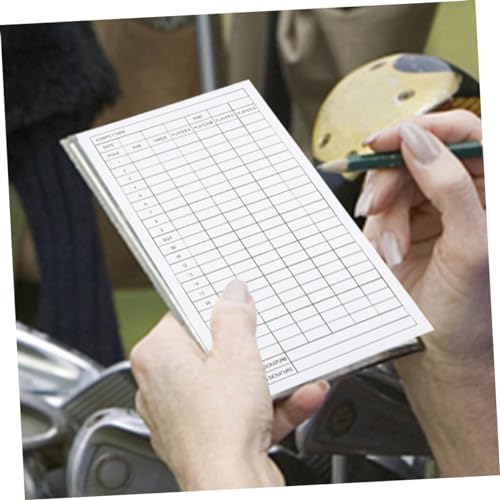 5 unidades de tarjetas portátiles para registrar puntuaciones de golf, papel recubierto, herramientas duraderas para seguimiento al aire libre, fáciles de transportar miniatura 5
