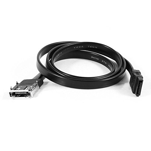 Cable adaptador Serial ATA 7 Pin a eSATA F/F 80 cm negro