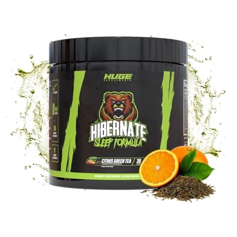 Hibernate Sleep Supplement, Complete & Optimally Dosed Sleep Recovery Formula, Relax & Unwind, Includes GABA, Valerian Root, Melatonin, 5-HTP & More (30 Servings) Cover