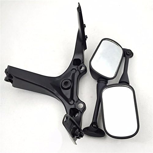 XKH- Rear Mirror upper fairing stay Brackets Compatible with 2004 2005 2006 2007 Honda CBR 1000RR black [B014CNMPFS]