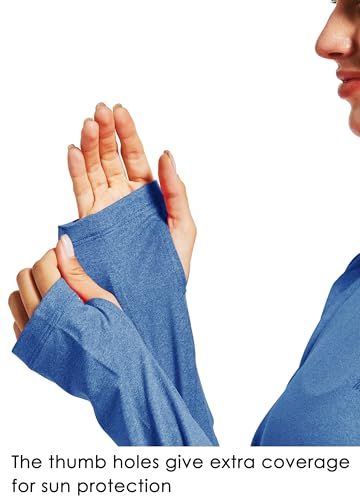 Willit Camiseta feminina com proteção solar FPS 50+, manga comprida, FPS UV, Rash Guard, natação, ca