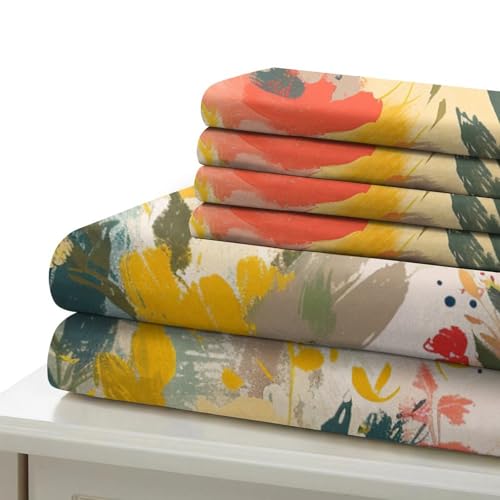 Housse de couette fleurs 3D microfibre douce double 200x200 - 6