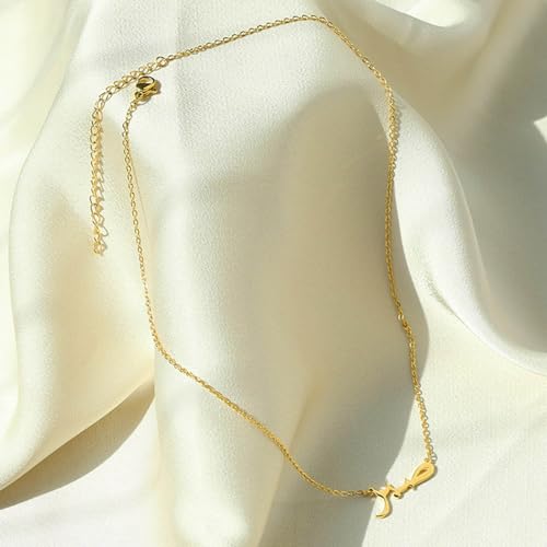 Tmboryuu Collier avec pendentif symbole arabe en acier inoxydable pour femme et fille, D, Comme décrit, Comme décrit. – vue 7