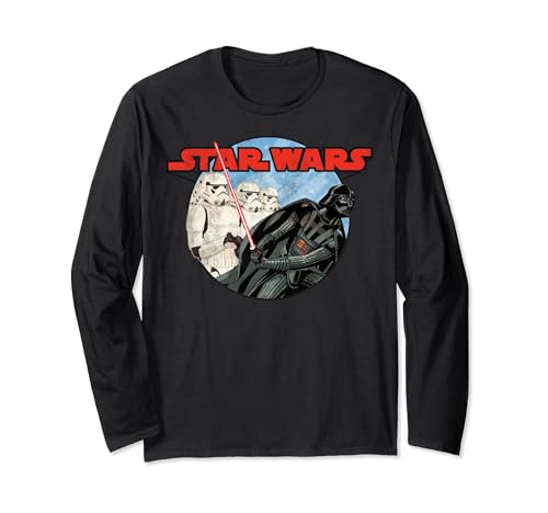 T-shirt Star Wars Vader and friends manches longues coton geek