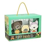 Kathy Ireland 3-Piece Lil Blocky Books Set, Puppy Friends