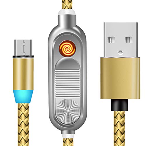 Goodqueen Cabo carregador magnético USB multifuncional, acendedor de cigarro, carregamento rápido pa