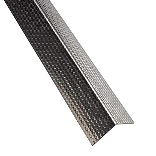 Gastro-Blechdesign Edelstahl Winkel Raute v2arau100al256060