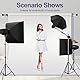 EMART Fotografie Hintergrund Wandhalterung Einzelrolle Stützsystem Manuelles Foto Hintergrund Roller System Wand Deckenhalterung für Studio Live Streaming