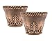 Sapphire USA Rustic Venetian Look Plastic Planter 10X8 Flowerpot for Indoor, Outdoor, Garden, Patio, Office Ornaments, Home Decor, Long Lasting Reusable, Light Weight, Water Resistant (Gold)