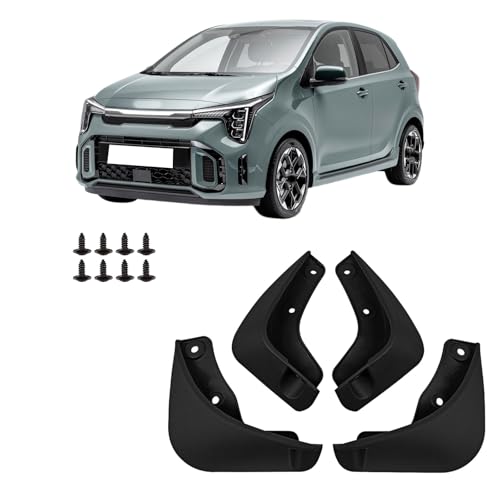 Car Mud Guards Flaps Splash Compatible for KIA Picanto 2016 