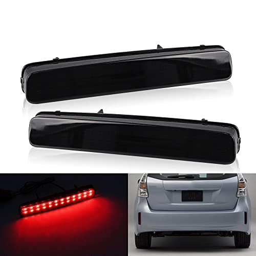 2 Peças Led Vermelho Pára Choques Traseiro Refletor Luz De Freio Da Cauda Para Toyota Noah Voah 80 P