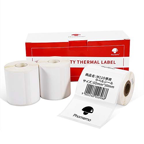 専用 Pmo M110対応 50×30mm ラベルシール 感熱ロール紙 41h6AtifXxL.jpg