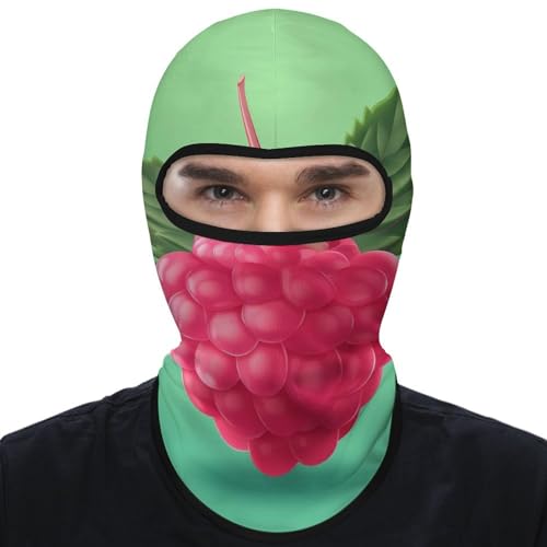 Máscara facial de pasamontaña roja para hombre y mujer, protección solar, transpirable, cubre todo el cráneo para senderismo, ciclismo, correr, conducir miniatura 1