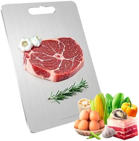 Pure Titanium Cutting Board for for Meat, Vegetables, Fruits 11x8inch image 3