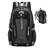 FDKene Mochila de Senderismo 40L para Hombre y Mujer, Ligera Plegable Impermeable, Mochila de Viaje Mochilas de Marcha para Trekking Camping Excursiones Acampadas Montaña Deportes al Aire Libre