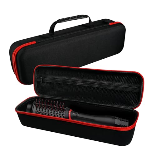 LVKAYCE Estojo Rígido Para Secador De Cabelo Revlon Original 1.0/Plus 2.0, Bolsa Viagem Portátil Compatível Com Todas As Marcas Hot Tools Volumizer Air (Vermelho)