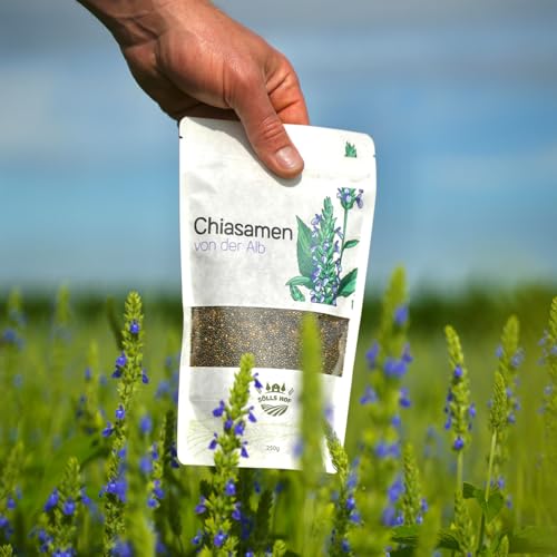 Sölls Hof - Chiasamen aus deutschem Anbau - 1 kg - regionaler Chiasamen, Superfood direkt vom Landwirt