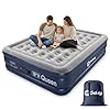 Sekey Queen Air Mattress with Built-in Pump, 18″ Raised Inflatable Bed with Anti-Deflation Technology, Odorless & Puncture Resistant Blow Up Mattress for Home Guests & Travel, 660 lbs Capacity