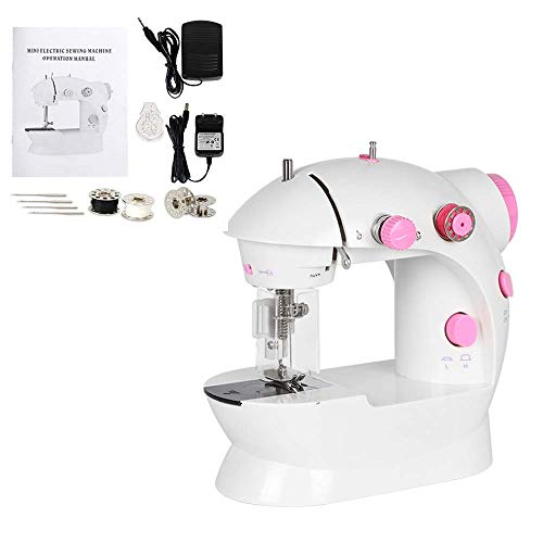 Mini Sewing Machine Portable Sewing Machine Electric Sewing Kit with Dual Speed Double Thread (Renewed)