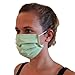 Produktbild LIEVD Behelfsmaske M Grün Pünktchen wiederverwendbar I waschbare Gesichtsmaske aus Baumwolle I 2-lagiger Mund-Nasen-Schutz