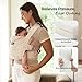 Momcozy Newborn Carrier WeeSnug- Lightweight and Cozy Comfort for 7-25 lbs, Ergonomic Cross-Back Support, Jacquard Weave, Hands-Free Baby Carrier with Lumbar Support, Geometry
