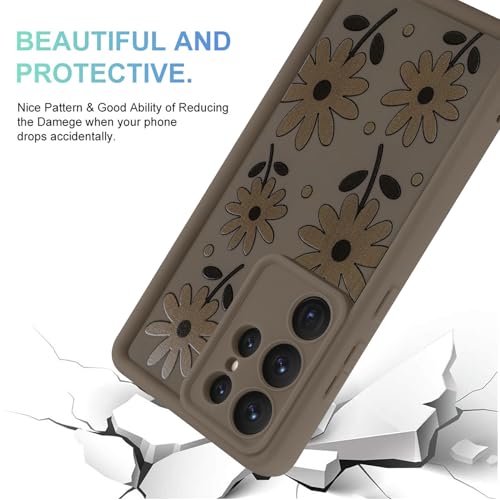 Image of Compatible with Samsung Galaxy S25 Ultra Case, Brown