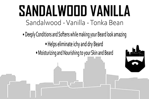 Oak City Beard Company - Sandalwood Vanilla - 4 Ounce - Beard Butter - Beard Conditioner - Sandalwood - Vanilla - Tonka Bean #TOP3