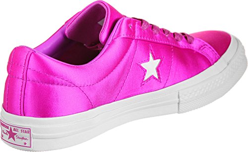 Image of Converse Unisex Chuck Taylor All Star Sneaker (Mens 6 /Womens 8, Neon Pink 9561), Pink, 8 Women /6 Men
