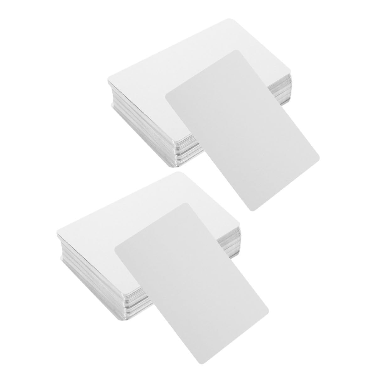 200 Pièces Cartes de Visite en Métal Sublimé en Alliage D'aluminium Argenté, Épaisseur 0,21 Mm, Usage Polyvalent et Transport Facile pour Présentations Professionnelles