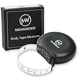 MeasureWiz Body Tape Measure - 80 Inch 200 cm Retractable Mini Measuring Tool - Tracker for Weight Loss & Body Fat Measurements - Waist/Bra Measurement Kit