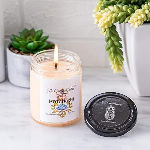 Patchouli Scented Candle - Inscense- 6 Ounce Jar Candle- Hand Poured In Indiana #TOP2