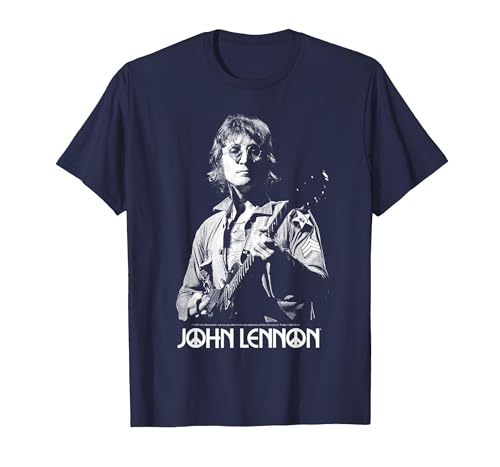 John Lennon - Oversized Portrait T-Shirt, Men, Navy Blue, Large