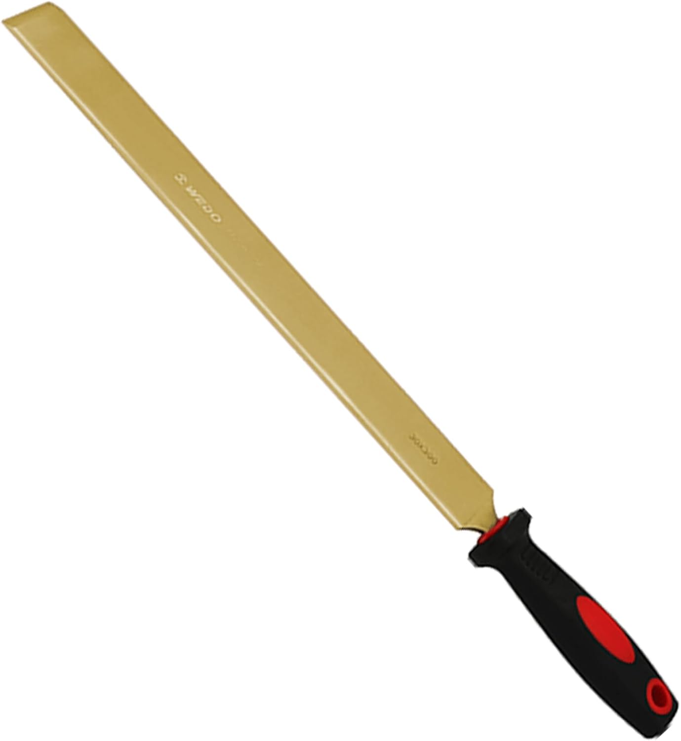 WEDO Non-Sparking Flat Scraper with Straight Blade and Comfortable Handle,Spark-free Safety Tool,Aluminum Bronze,DIN Standard,BAM & FM Certificate,14"Length,350 * 35 * 490mm