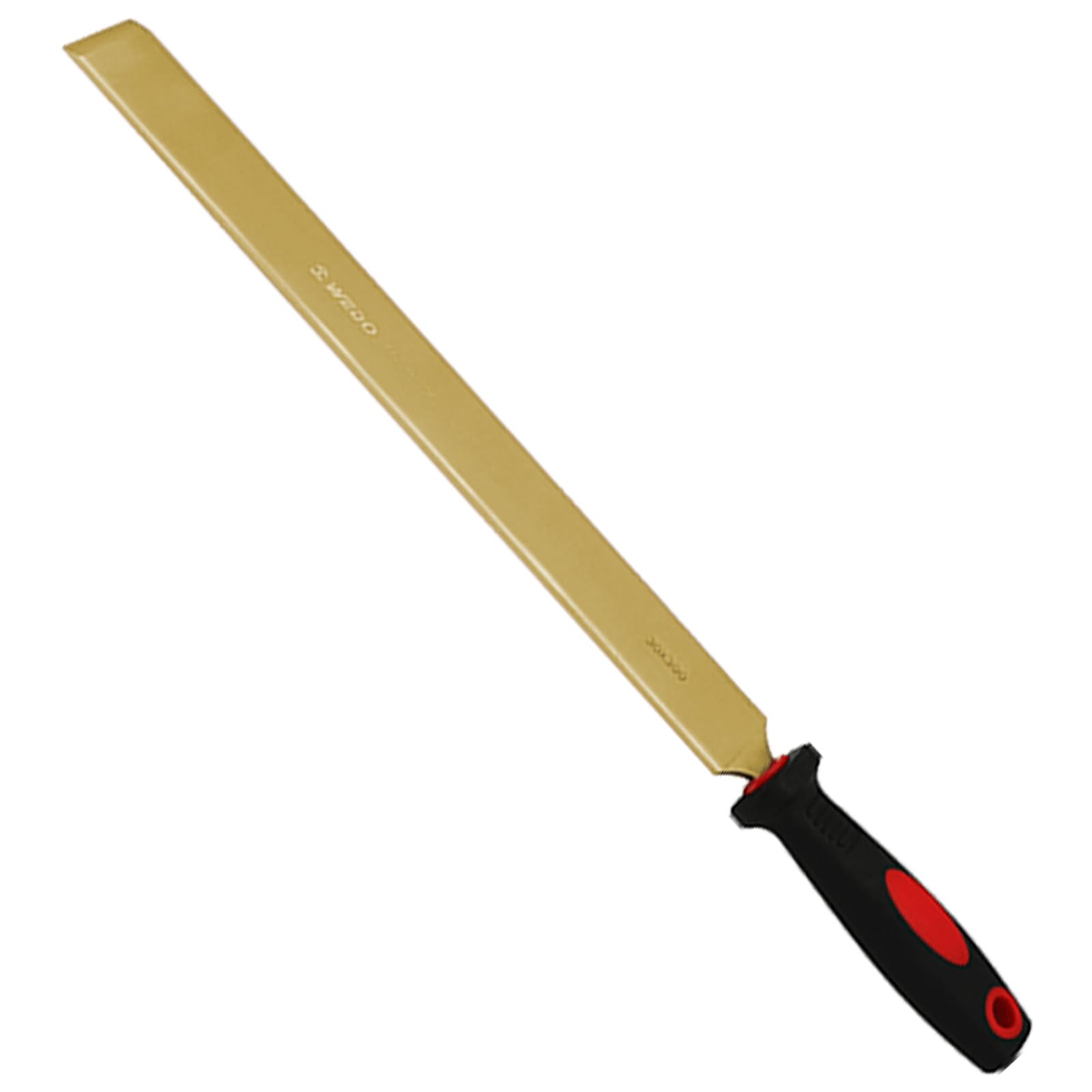 WEDO Raschietto piatto senza scintille con lama dritta e manico confortevole, strumento di sicurezza senza scintille, bronzo in alluminio, BAM e FM, lunghezza 12", 300 * 30 * 430mm